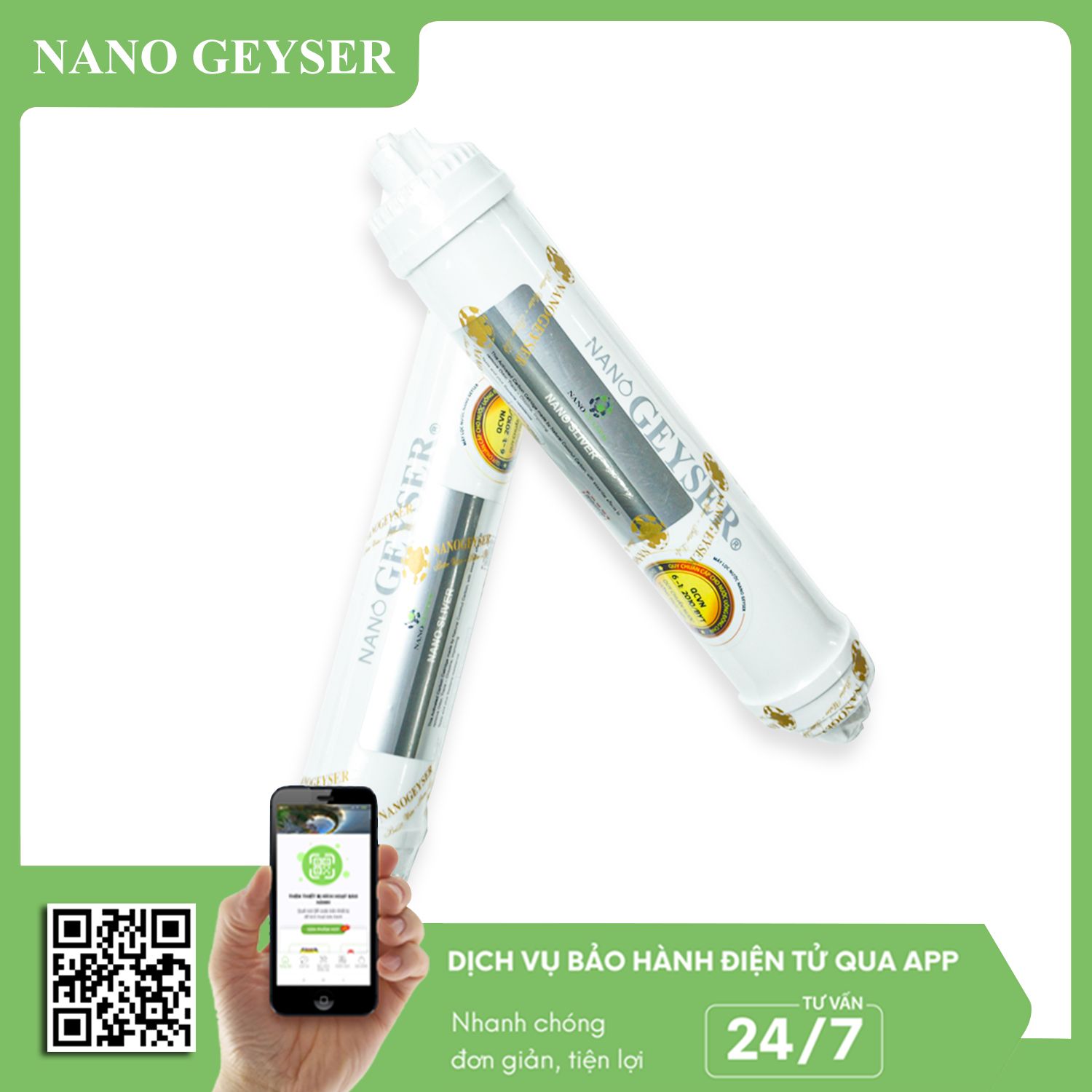 Lõi Nano Silver Ag+ Nano Geyser